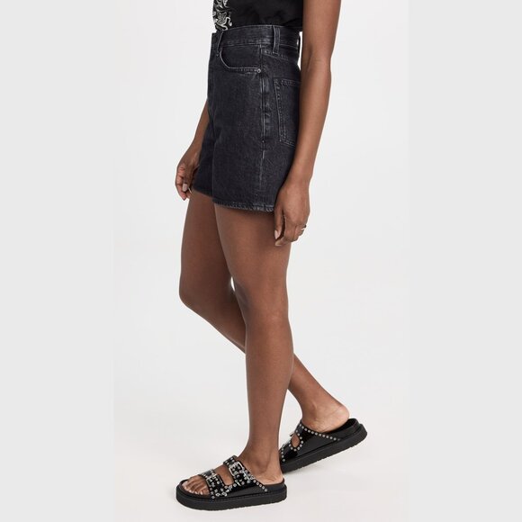 Made in Tomboy Aisha Shorts Black Denim Jean Shopbop - Picture 3 of 6